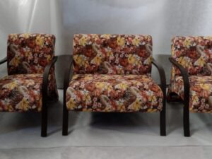 Poltrona Veneza (conjunto 3çs) 2/1/1 Lugares Braço madeira – Decora Móveis – 6.2/SR