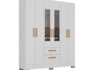 Roupeiro Guarda-Roupa Fortaleza Plus 6P 2G c/ Pés e Espelhos – Atualle Móveis – 5.1 – SR
