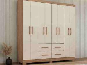 Roupeiro Guarda-Roupa Itapema 8P 4G c/ Pés – Atualle Móveis – 6.4 – SR