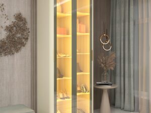 Sapateira Innova 2P Vidro Reflecta c/pés e LED – 2,40×91 – Gelius 2.1/SR
