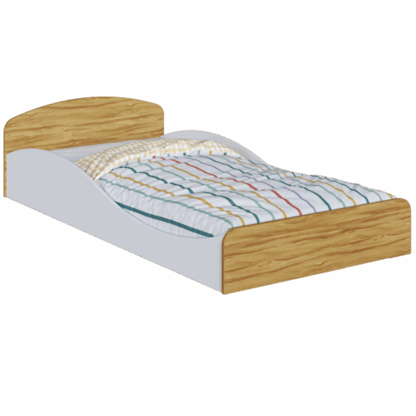 Cama Solteiro Sol 100% MDF – 96X1,93 –  (FLEX pode usar como montessoriana) -PEROBA MÓVEIS 3.3/TD - Imagem 3