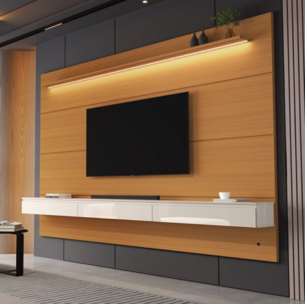 Painel Home Suspenso Norton até 75″  2.18m – EDN MÓVEIS - 1.05/TD