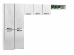 Cozinha Compacta Rubi Telasul – 3 Peças Sem Balcão – 245 cm – 6.5/CW