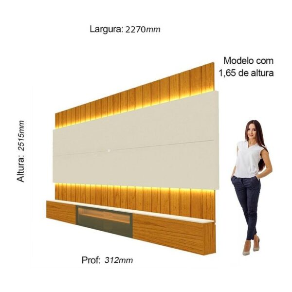 Painel Home Suspenso Soberano -  85″  Reflecta 230 – 100%MDF - GELIUS 1.58/TD 1.6/RF - Imagem 4
