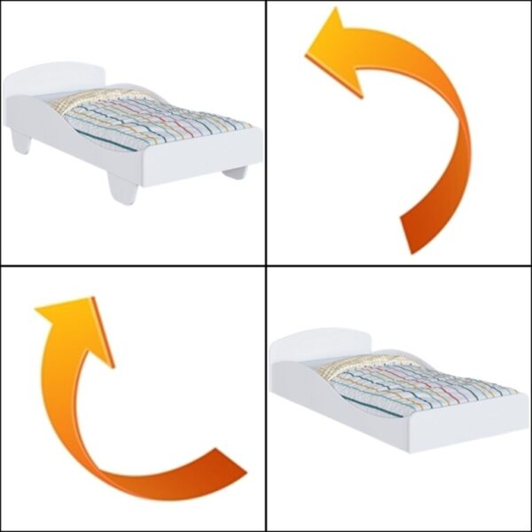 Cama Solteiro Sol 100% MDF – 96X1,93 –  (FLEX pode usar como montessoriana) -PEROBA MÓVEIS 3.3/TD - Imagem 5