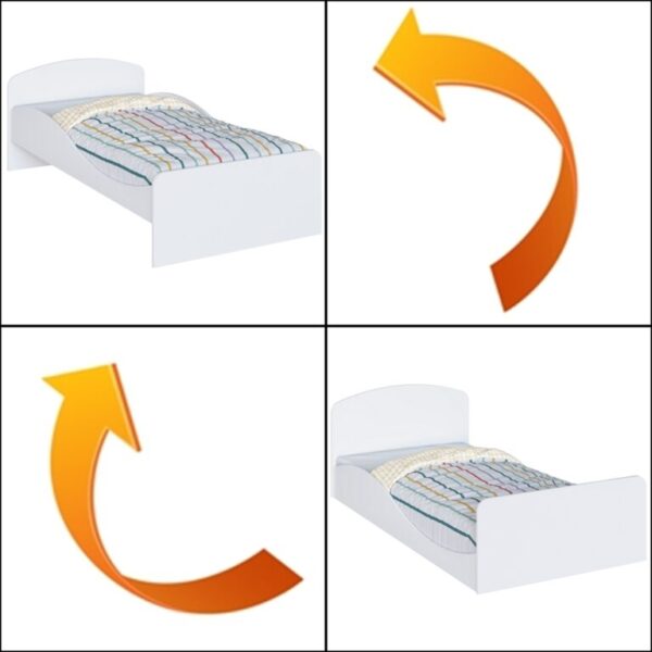Cama Solteiro Lua 96x193 – (FLEX Pode usar como montessoriana) PEROBA MÓVEIS - 3.3/TD - Imagem 2