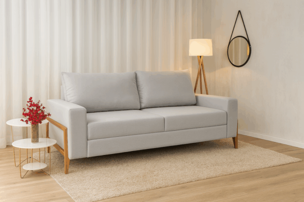 ESTOFADO BELAGIO LIVING de linho - 2,00m DEVON DECOR - 1.1/TRA - Imagem 3
