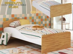 Cama Solteiro Lua 96×193 – (FLEX Pode usar como montessoriana) PEROBA MÓVEIS – 3.3/TD