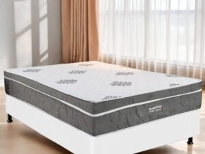 Colchão Casal Essential Pocket D26 + Base Box Simples – INOVAFLEX/ALTO NÍVEL – 1.38m – 9.4/TD