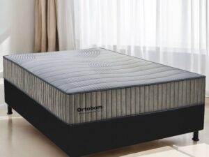 Colchão Casal Exclusive Foam + Base Box Simples – ORTOBOM/ALTO NÍVEL – 1.38m – 1.5/TD