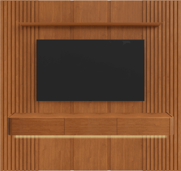 Painel até 58″ Union 1,87 + Nicho Union 1,80 Naturale - MAVAULAR - 1.87m - 1.1/TD - Imagem 5