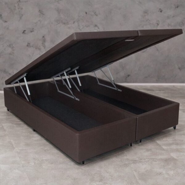 Base Box Queen Baú Corino Branco - ALTO NÍVEL CAMAS E COLCHÕES - 1.58m - 8.5/TD - Imagem 2