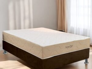 Colchão Casal Supreme Pocket D26 + Base Box Simples Corino Branco – INOVAFLEX/BIOSTAR – 1.38m – 8.1/TD
