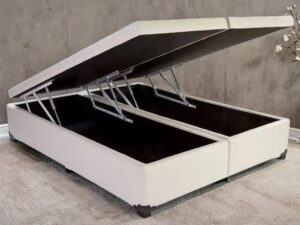 Base Box Queen Baú Corino Branco – ALTO NÍVEL CAMAS E COLCHÕES – 1.58m – 8.5/TD
