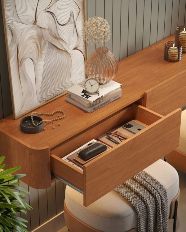 Painel até 58″ Union 1,87 + Nicho Union 1,80 Naturale - MAVAULAR - 1.87m - 1.1/TD - Imagem 3