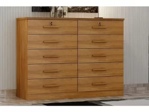 Cômoda Deca 10 Gavetas – NOVO HORIZONTE – 136cm – 5.8/TRA
