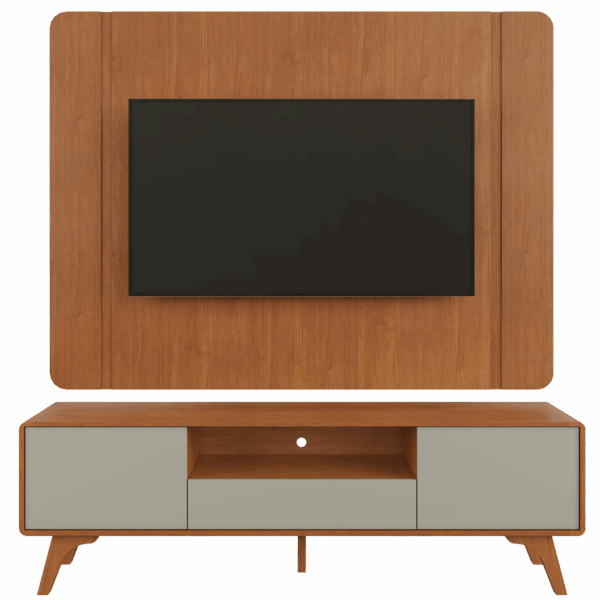 Painel + Rack até 58″ Sinus Naturale - MAVAULAR - 1.80m - 1.0/TD - Imagem 8