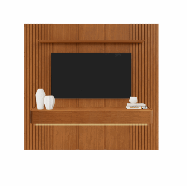 Painel até 58″ Union 1,87 + Nicho Union 1,80 Naturale - MAVAULAR - 1.87m - 1.1/TD - Imagem 4