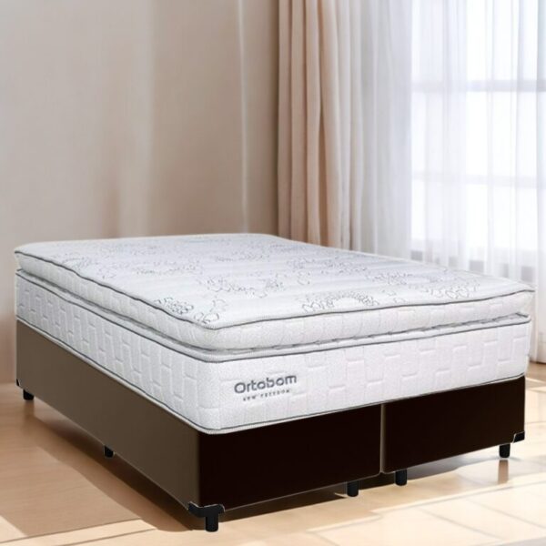Colchão Queen New Freedom + Base Box - Ortobom/Alto Nível - 1.58x1.98m - 2.0/TD - Imagem 2