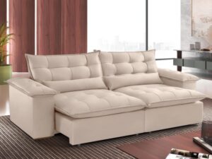 Sofá Retrátil e Reclinável Niger 2,50 m – Trevo Estofados – 2.50m – 1.5/TD