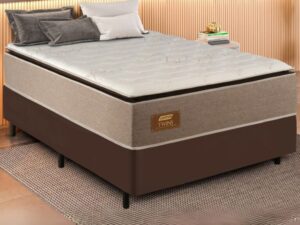 Colchão Casal Twins + Base Box Simples – Gazin Colchões – 1.38m – 7.9/TD