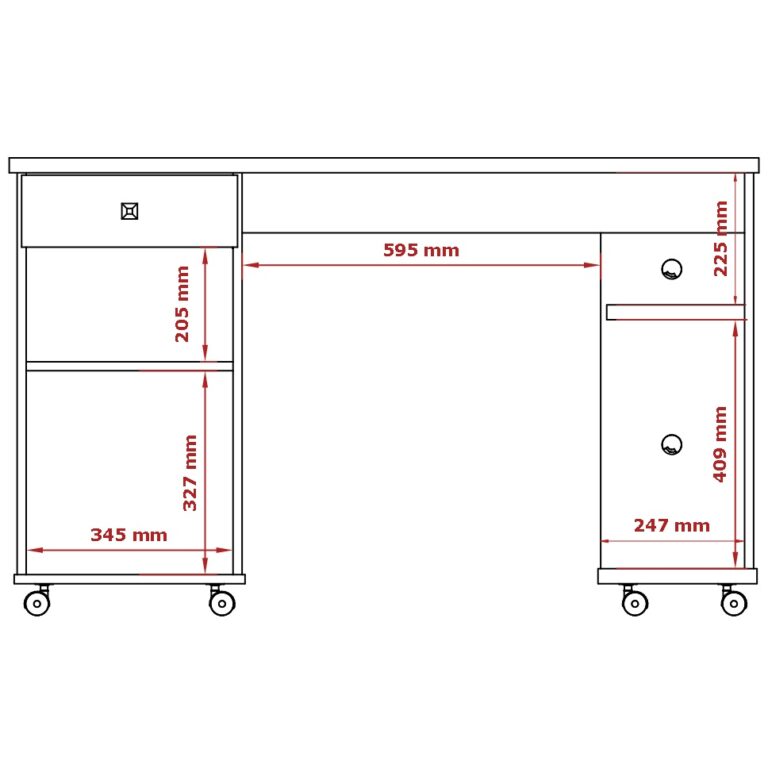 Mesa para Computador Million - PATRIMAR - 1.25m - 2.7/TD - Imagem 2