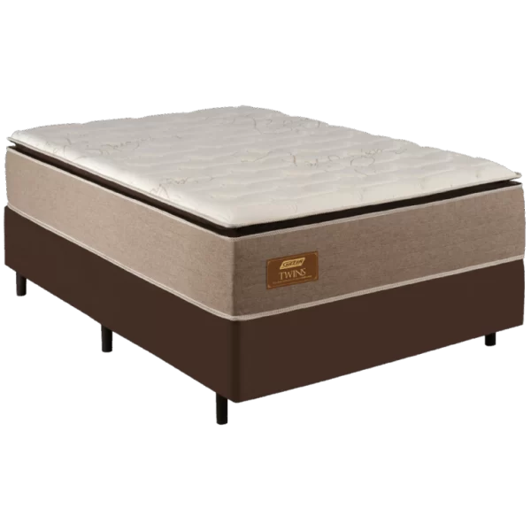 Colchão Casal Twins + Base Box Simples - Gazin Colchões - 1.38m - 7.9/TD - Imagem 2