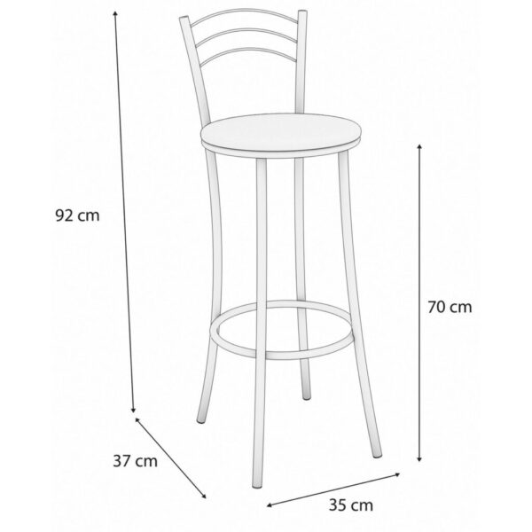 Banqueta Petra 1B700 – Kappesberg – 35cm – 9.7/TD - Imagem 3