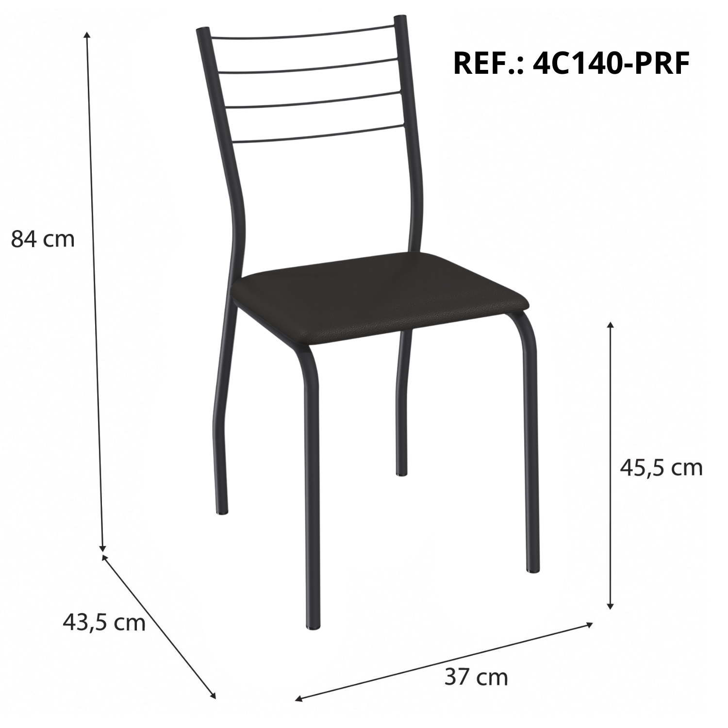 Mesa Creta 0,90x0,90m com 4 Cadeiras Malta – Kappesberg – 5.5/TD - Imagem 3