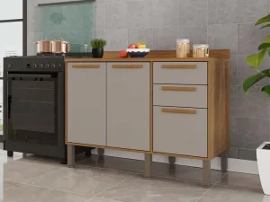 Balcão Cozinha Flórida – Salleto – 120cm –  4.0/SR