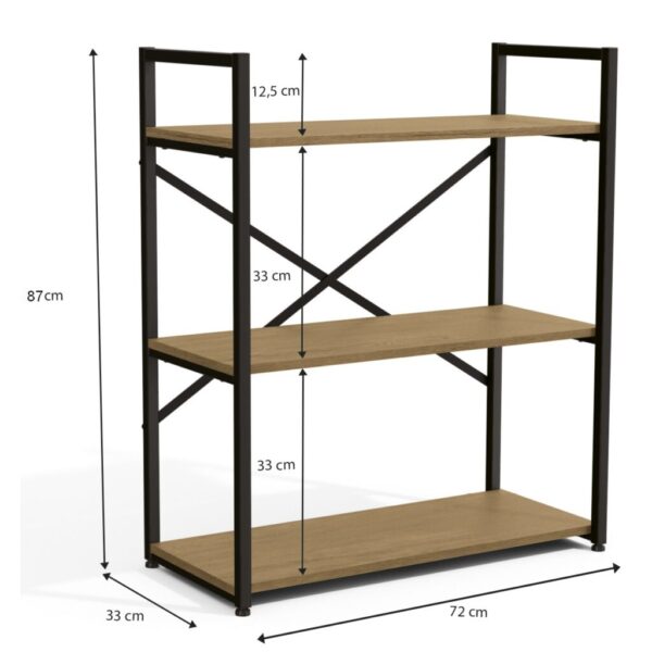 Estante Baixa 3 Prateleiras LI007 – Kappesberg – 72cm – 1.7/TD - Imagem 4