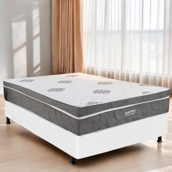 Colchão Casal Essential Pocket D26 + Base Box Simples - INOVAFLEX/BIOSTAR - 1.38m - 9.4/TD