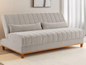 Sofá Cama Luna/Duna Veludo Marfim – VIERO MÓVEIS – 1.80m – 8.8/TD