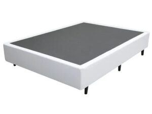 Base Box Casal Simples Corino Branco – BIOSTAR – 1.38m – 1.9/TD