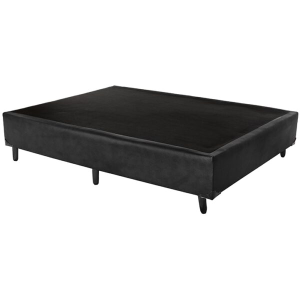 Base Box Casal Simples Corino Branco - BIOSTAR - 1.38m - 1.9/TD - Imagem 3