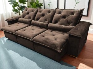Sofá Retrátil e Reclinável Porto Madero – IMPERIAL DECOR – 2.75m – 1.3/TD