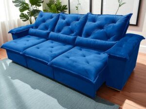 Sofá Retrátil e Reclinável Porto Madero – IMPERIAL DECOR – 2.75m – 1.3/TD