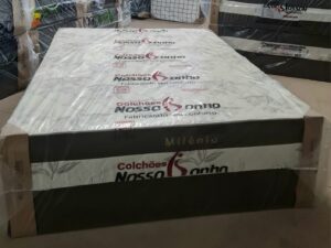 Cama Box Colchobox Casal Milênio Marrom Nosso Sonho – 50x138x188 – 7.7/SR