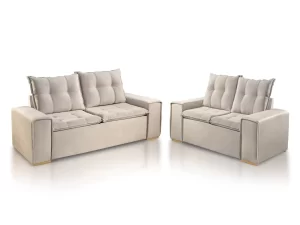 Conjunto Estofado Sofá Texas – 1.97×1.47m – JC Estofados