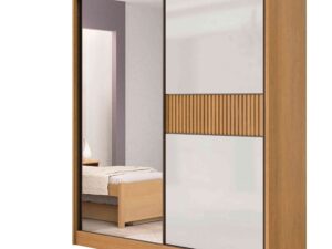 Roupeiro Atenas 2 Portas C/ 1 Espelho 3G internas – 100% MDF   – 1.85m – D Doro – 1.58/SR