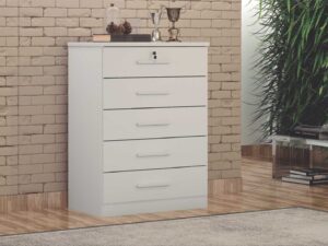 Cômoda Áustria 5 Gavetas – Novo Horizonte – 69cm  – 3.6/TRA