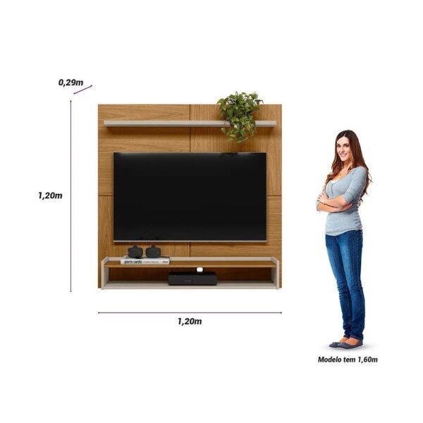 Painel Home até 50″ Creta - Linea Brasil - 1.20m - 2.1/TD 2.0/TRA - Imagem 5