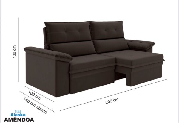 Estofado Alaska 2,05m Best House - 2.05m - 1.0/TRA - Imagem 3