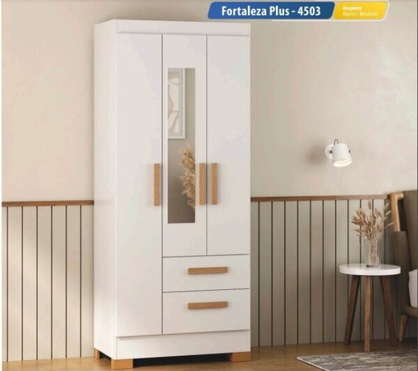 Roupeiro Guarda-Roupa Fortaleza Plus 3 Portas - Atualle - 1,00m - 3.2/CW - Imagem 2