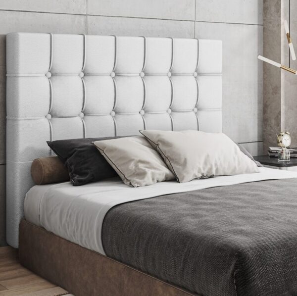Cabeceira Casal Paris Corino Branco - L.S SILVA - 1.40m - 1.7/TD