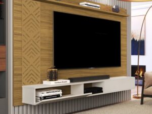 Painel até 60″ Roma Nature/Off White – MADEC/VJ MÓVEIS – 1.70m – 3.4/TD