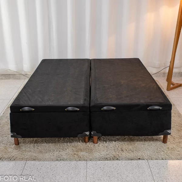 Base Box Baú Casal Bipartido Carioca Sued – 138x188x40 – Bioflex – 8.8/RF - Imagem 5