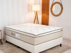 Box Casal Bipartida Nosso Sonho + Colchão Casal Copacabana  – 1.38m – 1.1/RF
