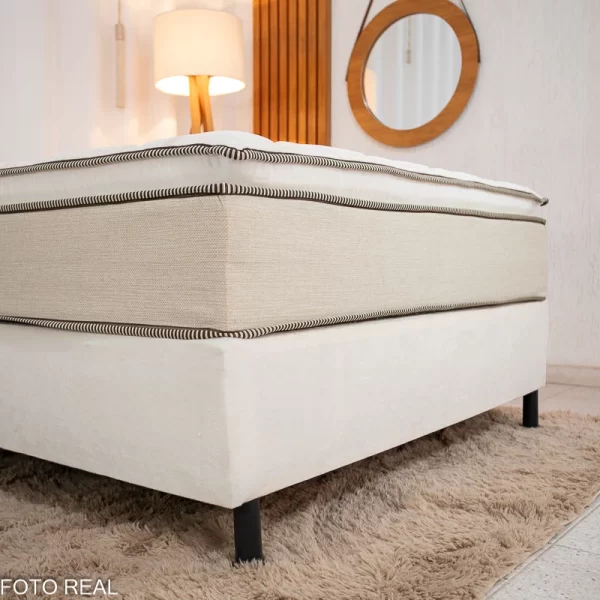 Box Casal Bipartida Nosso Sonho + Colchão Casal Copacabana  - 1.38m - 1.1/RF - Imagem 3