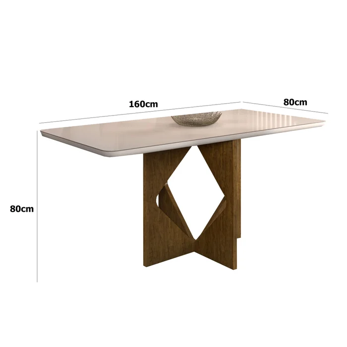 Mesa de Jantar Madri 1,60×0,80 com 6 Cadeiras Califórnia - 1.4/LD - Imagem 11